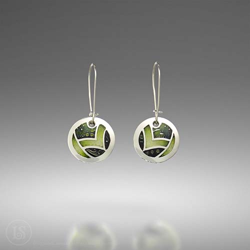 Dreamweaver Round Earrings, 960 Sterling Silver